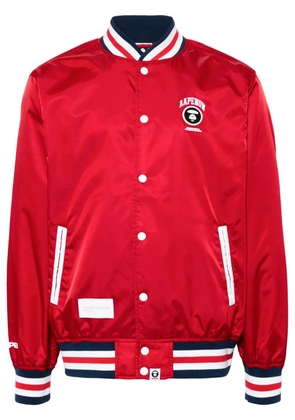 AAPE BY *A BATHING APE® stripe-trim bomber jacket - Red