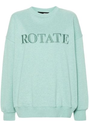 ROTATE BIRGER CHRISTENSEN logo-embroidered sweatshirt - Green