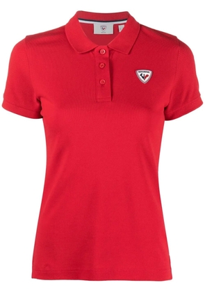 Rossignol logo-applique polo shirt - Red