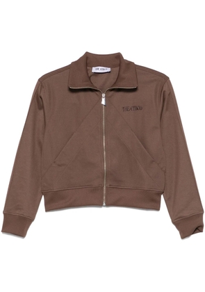 The Attico logo-appliqué sweatshirt - Brown