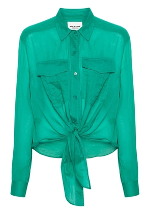 MARANT ÉTOILE Nath organic cotton shirt - Green