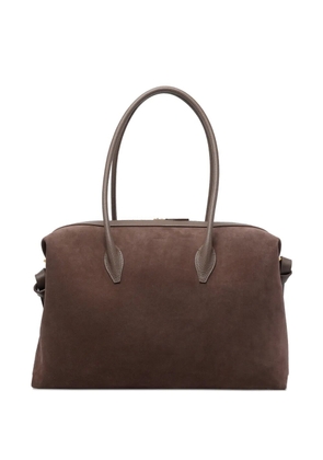 Yuzefi large Brioche suede holdall - Brown
