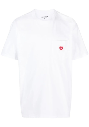 Carhartt WIP logo-patch cotton T-shirt - White