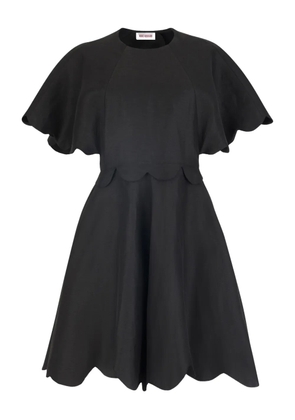 Rosie Assoulin Buttercup scalloped-trim mini dress - Black