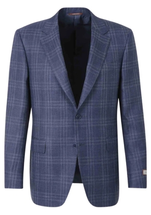 Canali checked blazer - Blue