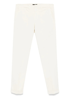 Fay slim-fit gabardine trousers - White