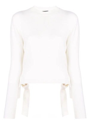 Cashmere In Love Stella cropped jumper - White