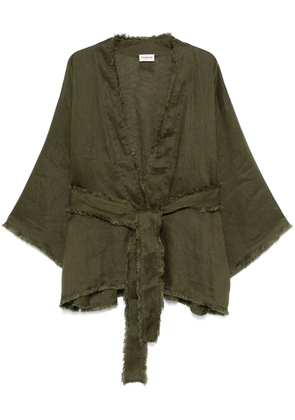 P.A.R.O.S.H. linen jacket - Green