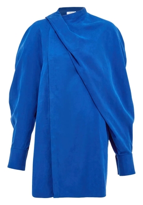 Ferragamo asymmetric shirt - Blue