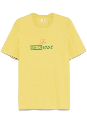 C.P. Company logo-print T-shirt - Yellow