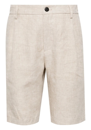 Eleventy linen bermuda shorts - Neutrals