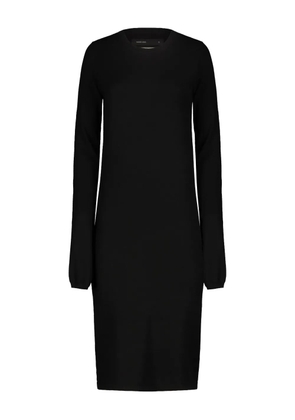 Frenckenberger long-sleeve cashmere mini dress - Black