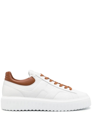 Hogan lace-up leather sneakers - White