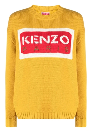 Kenzo intarsia-knit logo jumper - Yellow