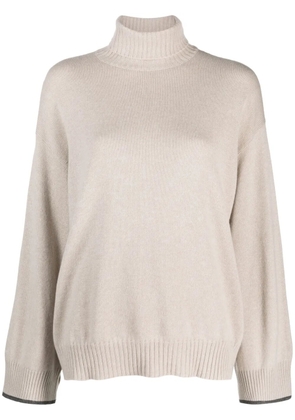 Brunello Cucinelli fine-knit cashmere jumper - Neutrals