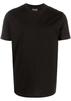 Emporio Armani logo-print short-sleeved T-shirt - Black