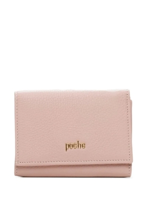 Poche Paris leather trifold wallet - Pink