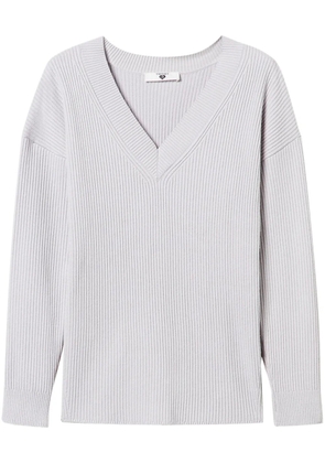 TWINSET ribbed slit jumper - Grey