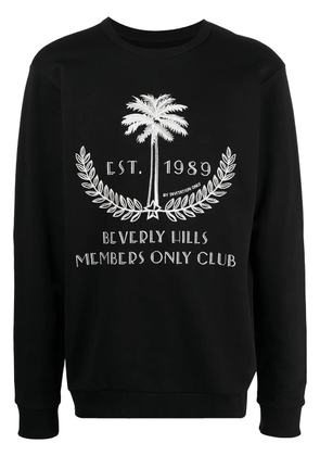 Ih Nom Uh Nit embroidered Palm motif sweatshirt - Black