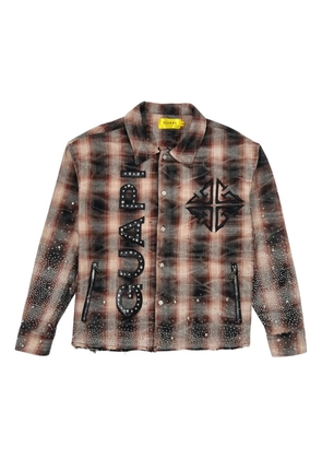 GUAPI rhinestone-embellishment shirt - Brown