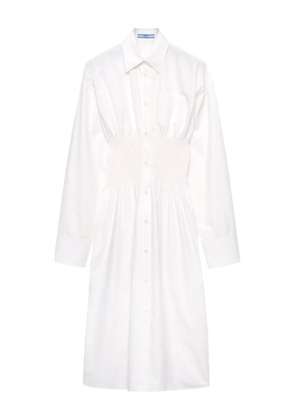 Prada cotton-canvas dress - White