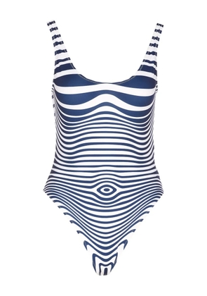 Jean Paul Gaultier printed swimsuit - Blue