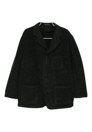 Yohji Yamamoto x MASSES herringbone wool jacket - Black