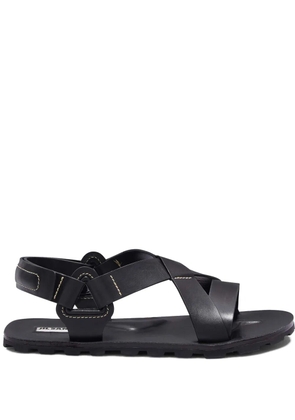 Jil Sander leather sandals - Black