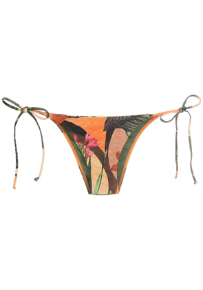 Lygia & Nanny Thai leaf-print pants - Orange