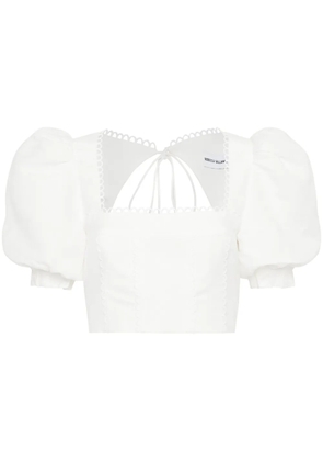 Rebecca Vallance Giovanni puff-sleeve top - White