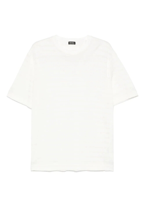 Zegna striped T-shirt - White