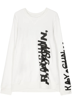 Takahiromiyashita The Soloist graffiti-print long-sleeve sweatshirts - White