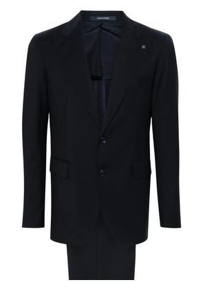 Tagliatore brooch-detail wool suit - Blue