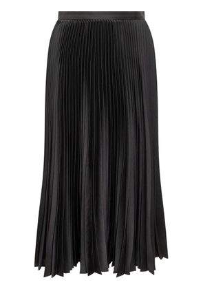 Jil Sander pleated midi skirt - Black