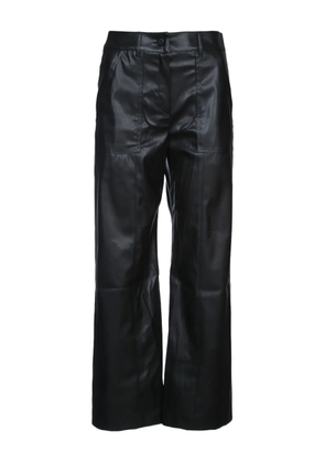 I BLUES faux-leather trousers - Black
