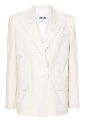 MSGM single-breasted blazer - Neutrals