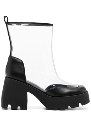 Nodaleto Bulla leather-trimmed boots - Black