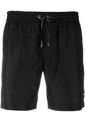 Dolce & Gabbana logo-patch swim shorts - Black