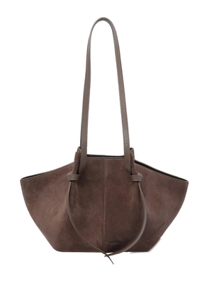 Yuzefi large Mochi suede shoulder bag - Brown