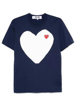 Comme Des Garçons Play heart-patch T-shirt - Blue