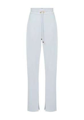 Elisabetta Franchi drawstring slit trousers - Blue