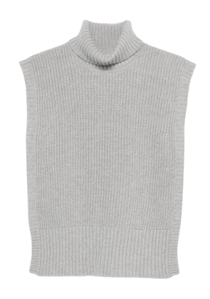 DAVANTINO turtleneck sleeveless sweater - Grey