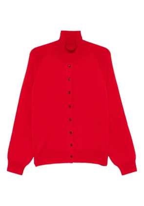 Cordera roll-neck cardigan - Red