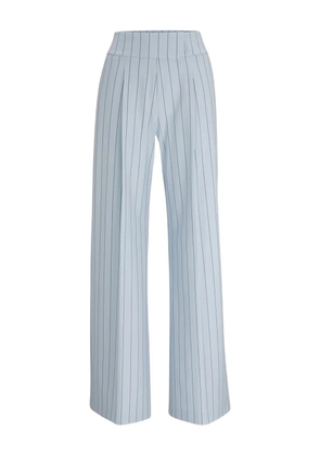 BOSS striped wide-leg trousers - Grey