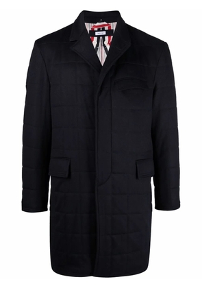Thom Browne padded long-line jacket - Blue