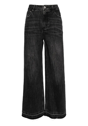 b+ab fringed relaxed jeans - Black