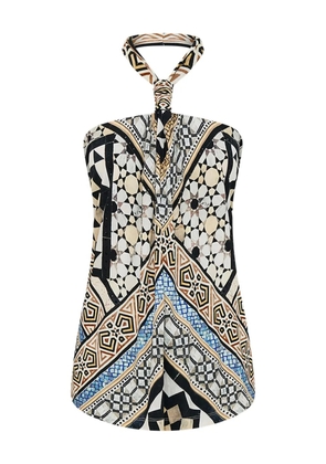 Camilla Make Me Your Mosaic midi dress - Neutrals