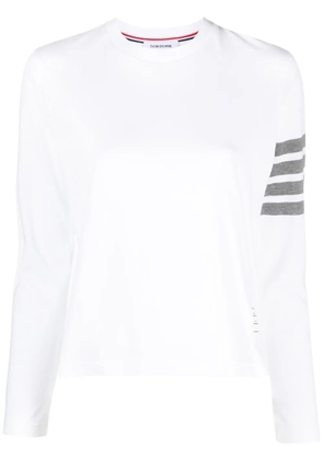 Thom Browne 4-Bar long-sleeve T-shirt - White