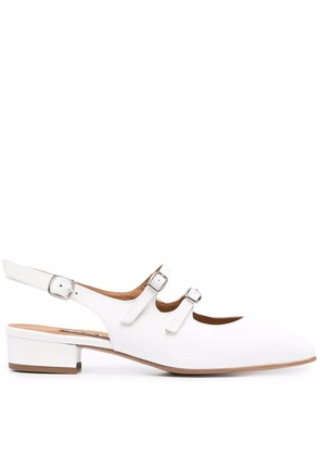 Carel Paris Peche buckled slingback pumps - White