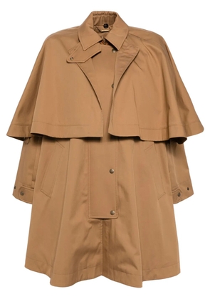 Chloé cotton gabardine parka coat - Brown